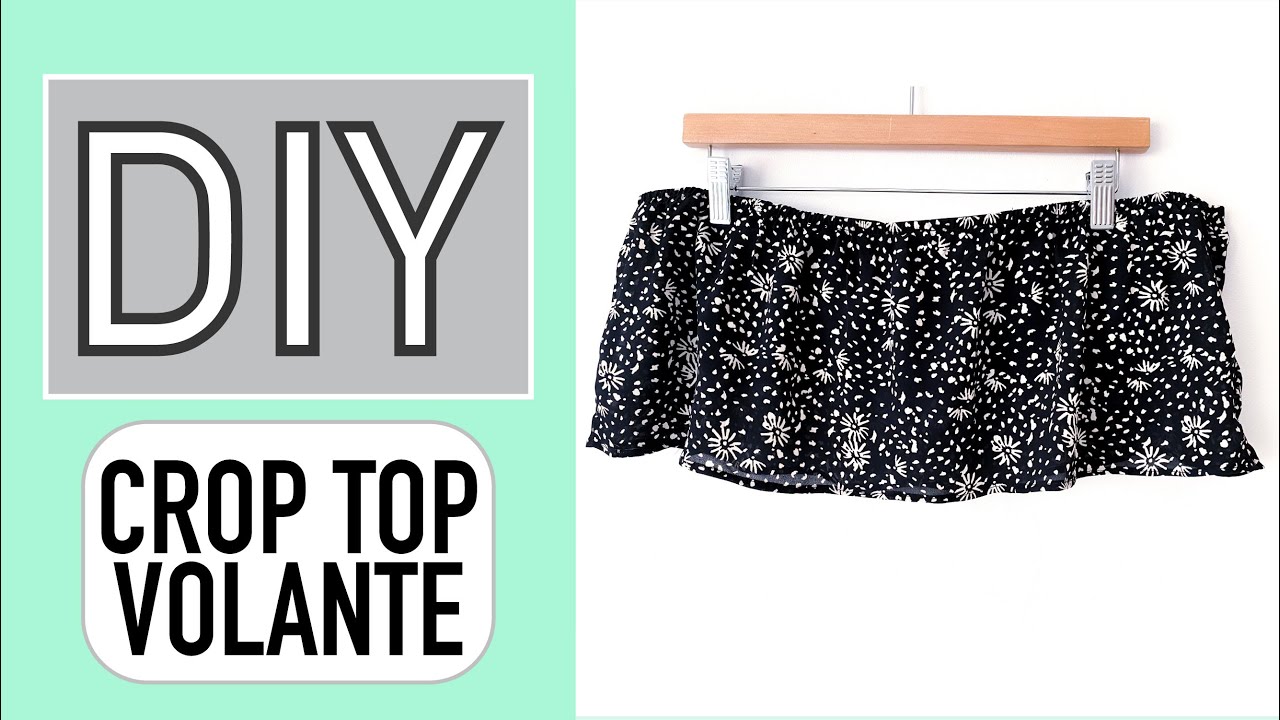 Cómo hacer un Crop Top con Volante paso a paso | Patrón de Costura descargable