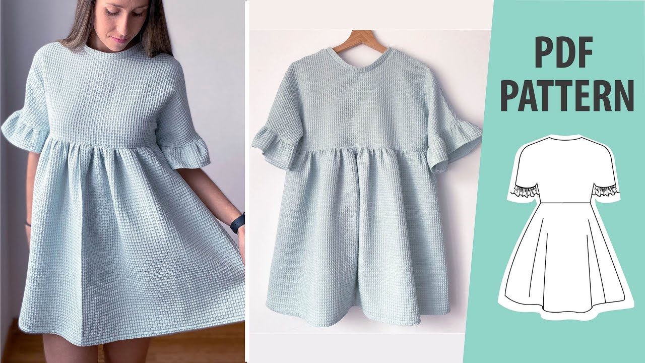 DIY Vestido Fácil | Smock Dress | Patrón de costura vestido