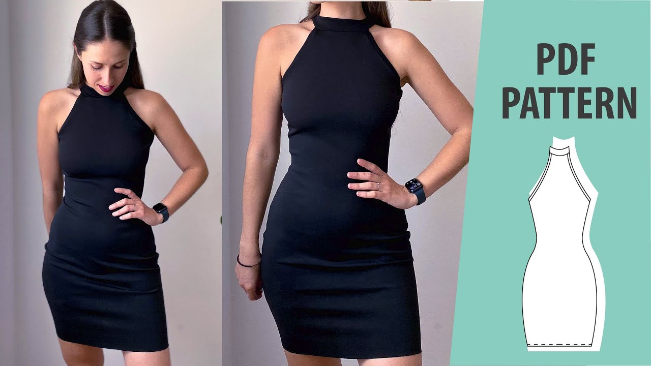 Cómo hacer un VESTIDO AJUSTADO al cuerpo | Patrones de costura en PDF | Tutorial DIY