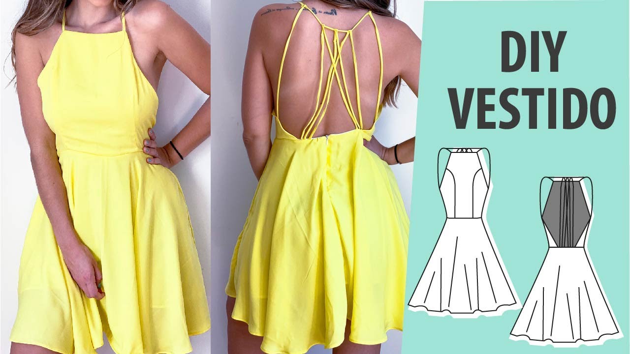 Como hacer un vestido de fiesta | Patrón de Costura Vestido Elegante