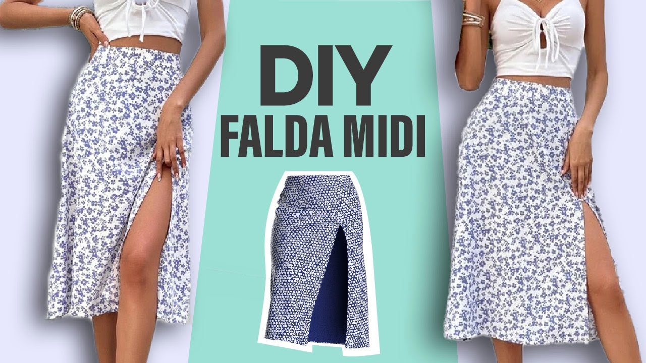 Tutorial Falda Midi con Abertura | Patrón de Costura en PDF