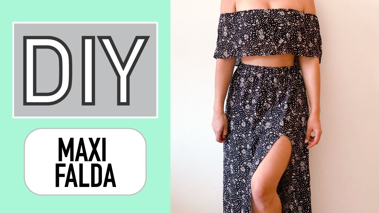 Cómo hacer una falda Larga | Patrón de Costura Maxi Falda