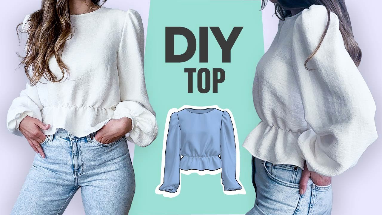 DIY TOP con Manga Bishop | Patron de Costura en PDF + Tutorial Paso a Paso