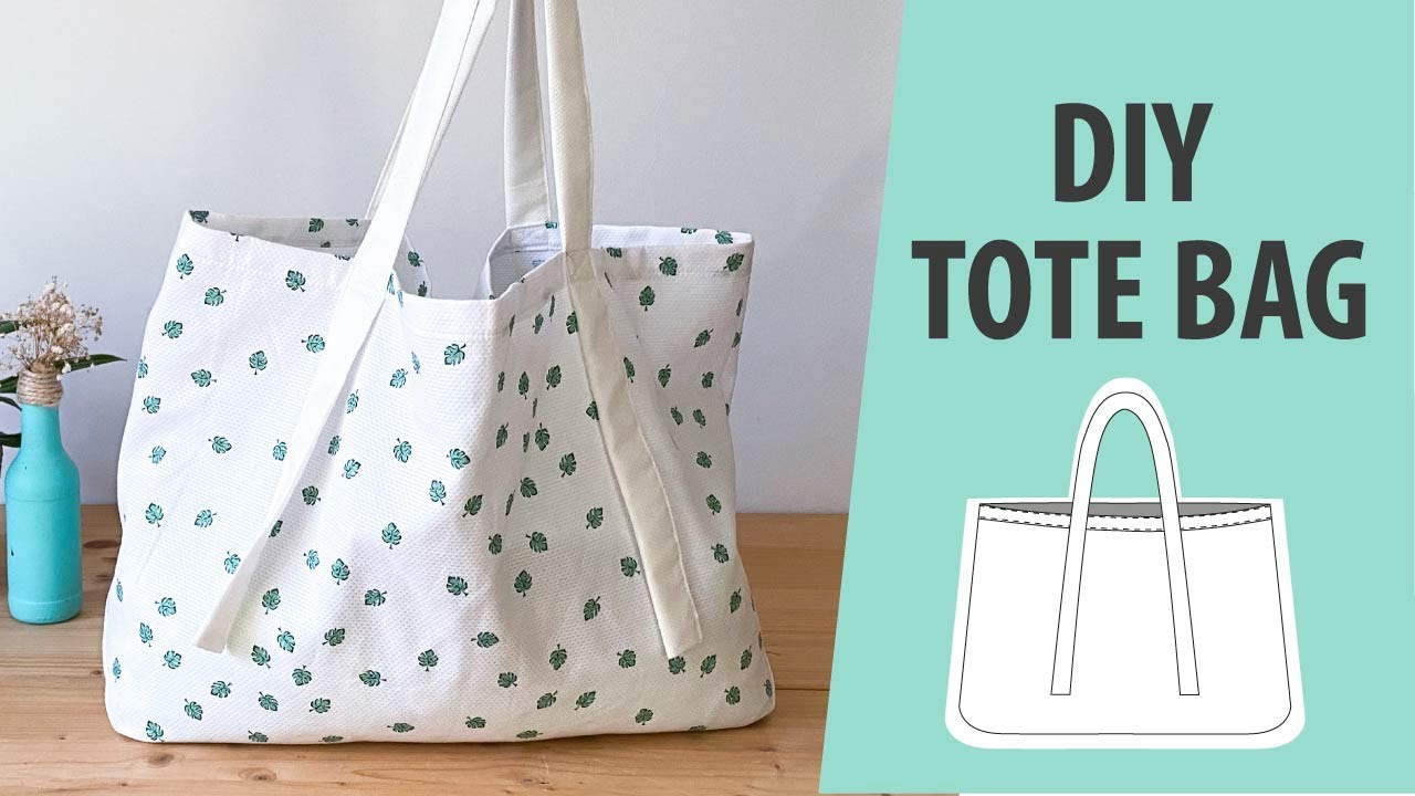 Cómo hacer una TOTE BAG de tela | Tutorial de Costura para aprender comó coser una Tote Bag |