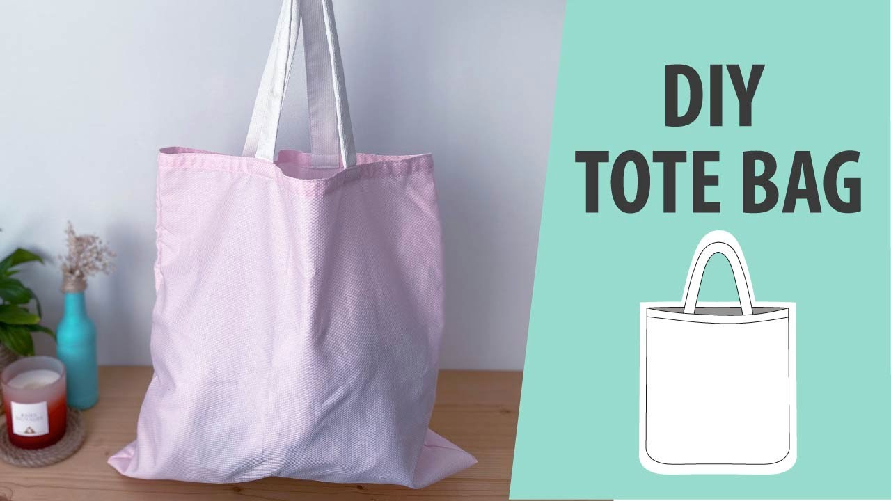 DIY Tote Bag | Cómo hacer una TOTE  BAG paso a paso | Tutoriales de Costura para Principiantes
