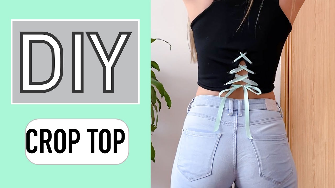 DIY CROP TOP. en 3 Minutos | Aprende cómo hacer tu propio Crop top ( DOBLE PATRÓN DESCARGABLE)