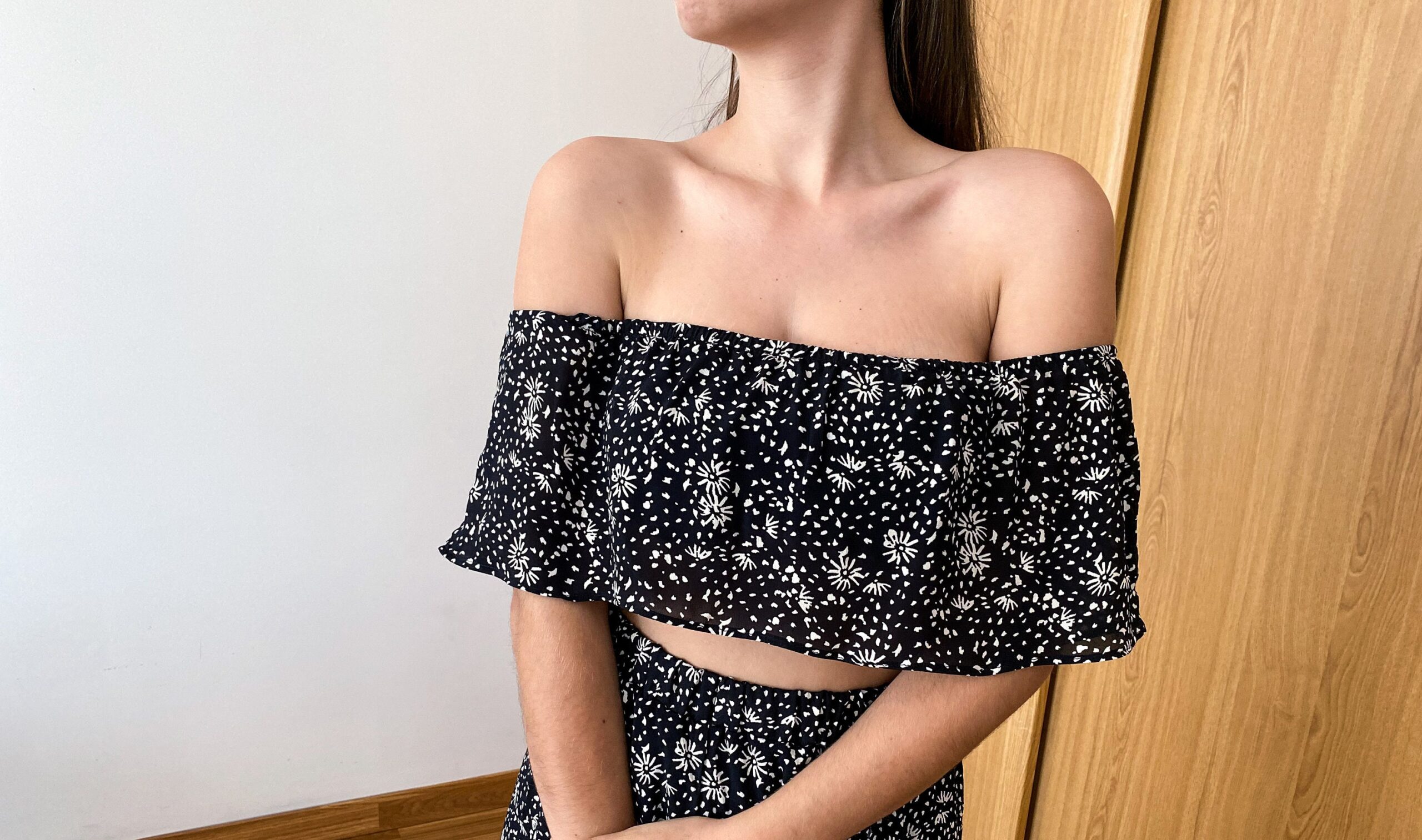 Off Shoulder Ruffle Crop Top Sewing Pattern – Lexa