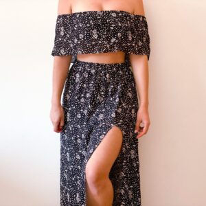 Off-Shoulder Top & Maxi Skirt Sewing Pattern Bundle (PDF)
