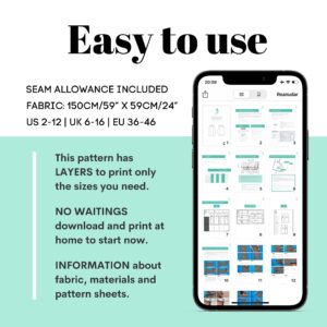 Fitted Mini Skirt Sewing Pattern – Mei