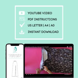 Off-Shoulder Top & Maxi Skirt Sewing Pattern Bundle (PDF)