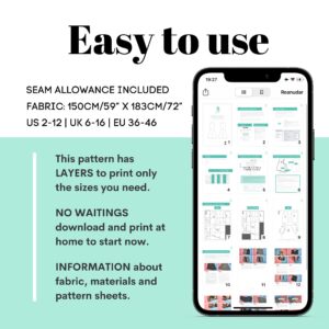 Sleeveless Skater Mini Dress Sewing Pattern – Vaiana