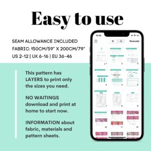 Oversized Hoodie Sewing Pattern – Akaran