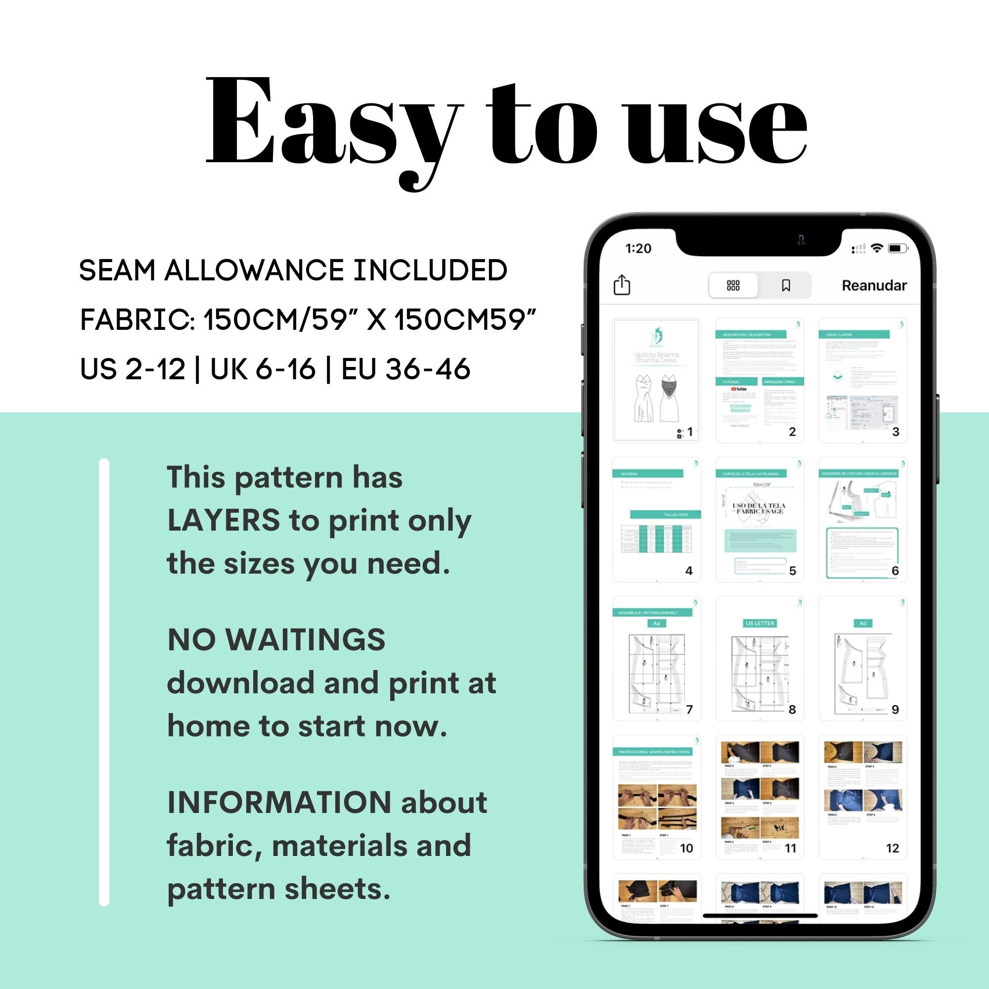 Slip Dress Sewing Pattern BUNDLE (PDF)