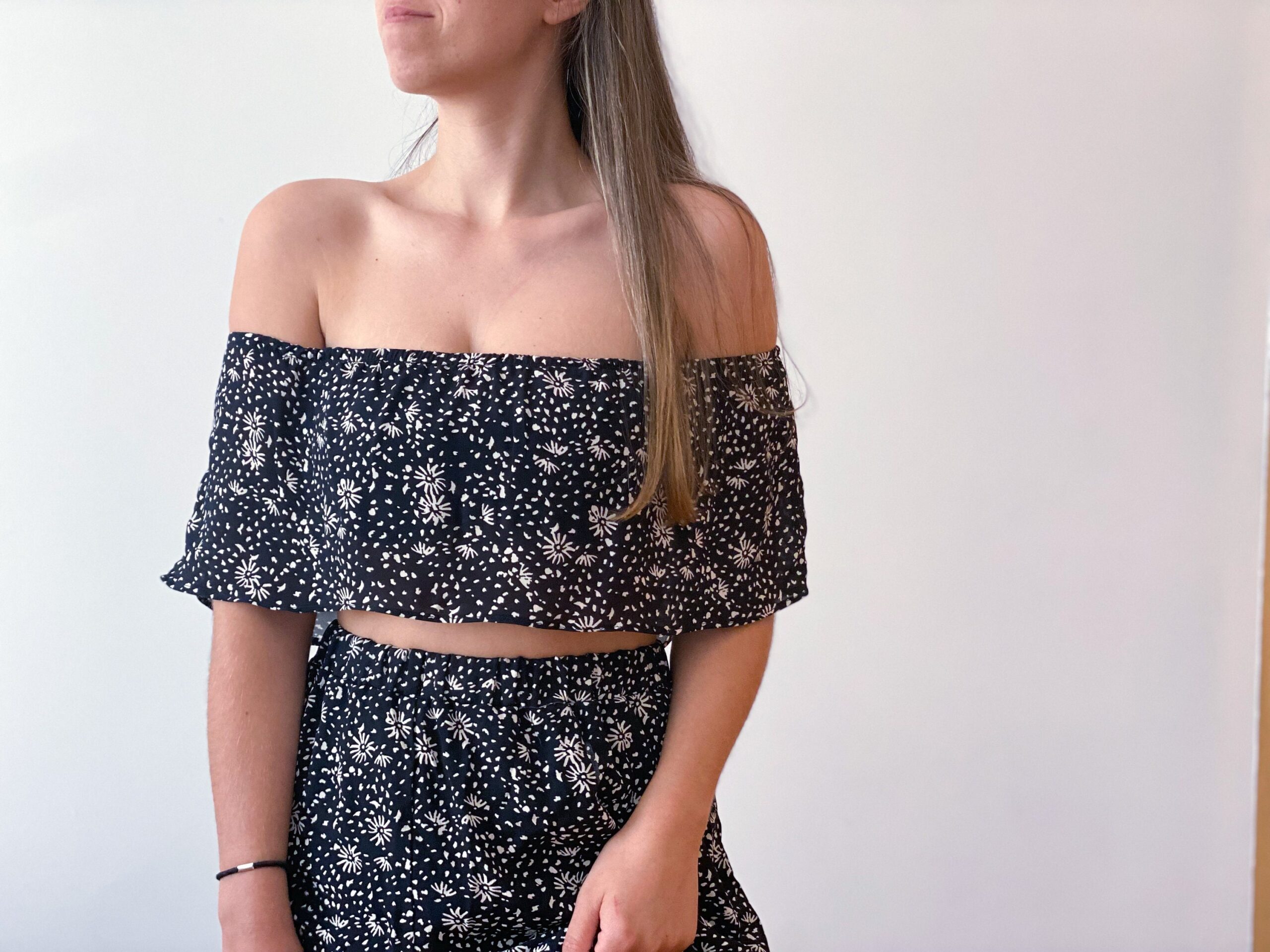 Off-Shoulder Top & Maxi Skirt Sewing Pattern Bundle (PDF)