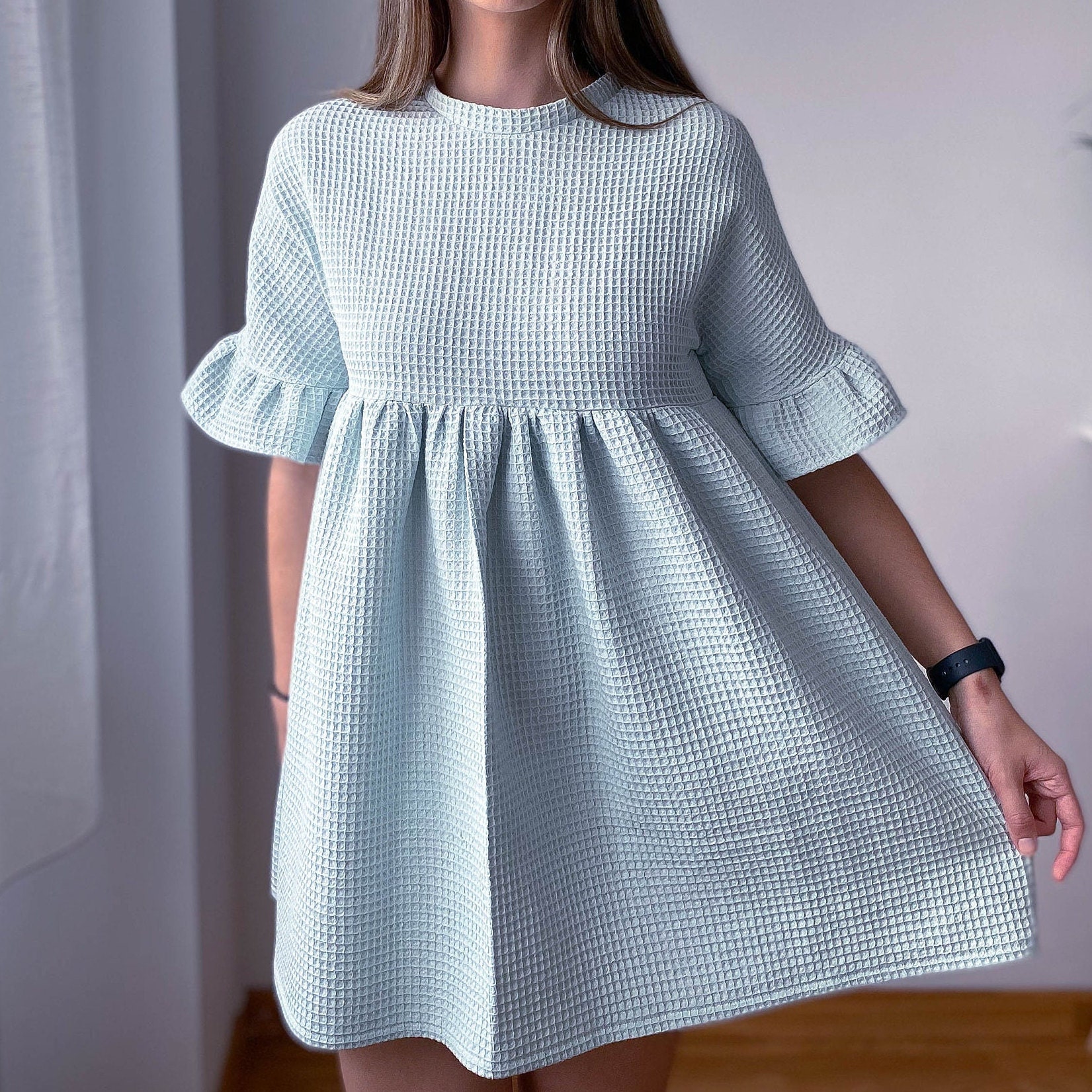 Smock Mini Dress Sewing Pattern – Karen