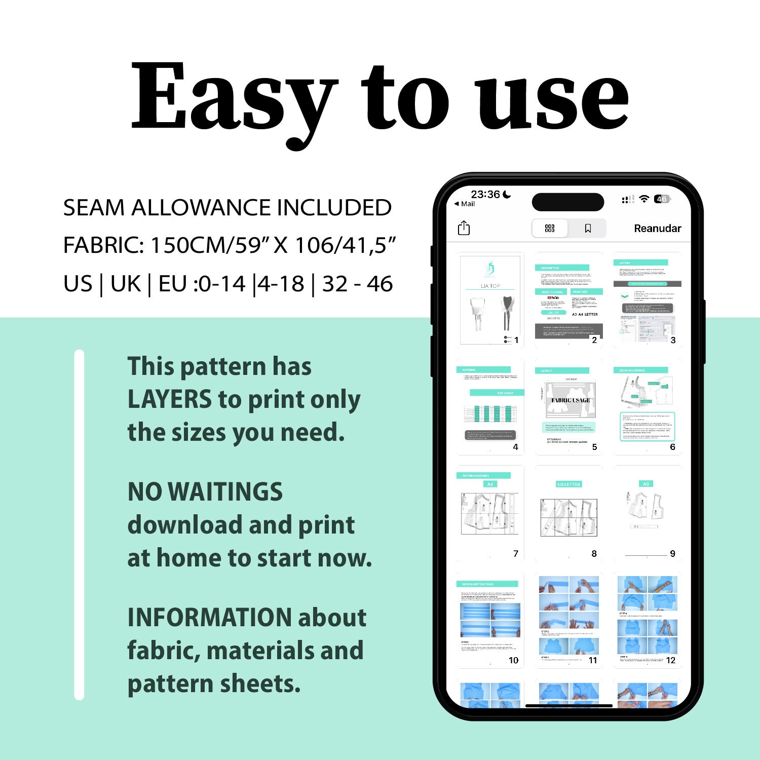 Backless Tie Crop Top Sewing Pattern – Lia