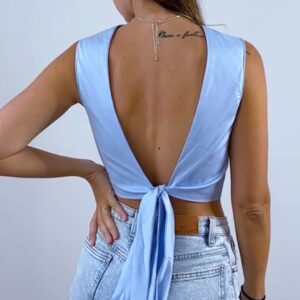 Backless Tie Crop Top Sewing Pattern – Lia