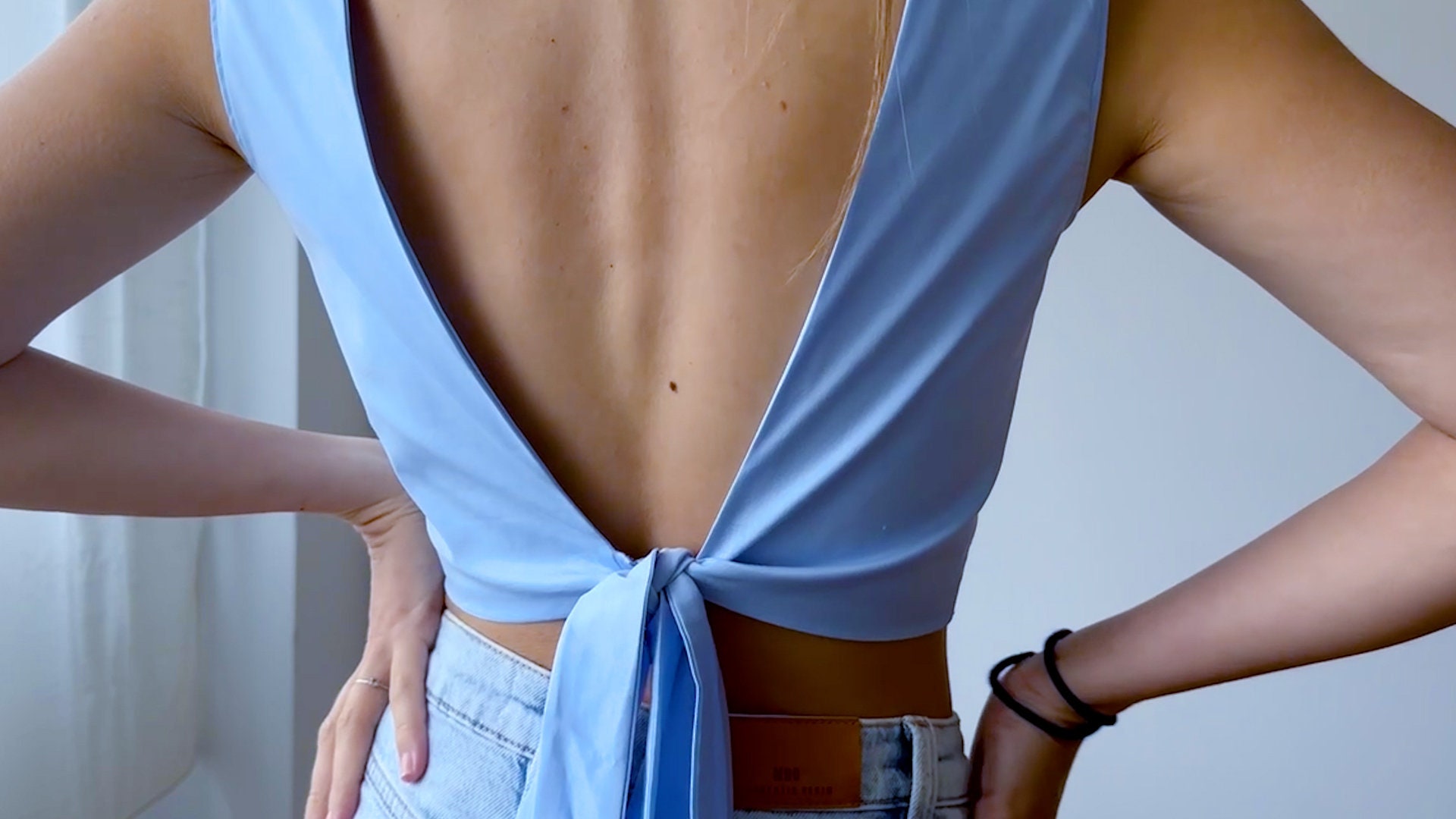 Backless Tie Crop Top Sewing Pattern – Lia
