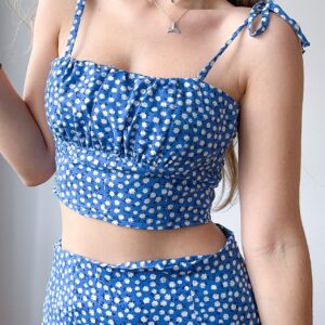 Summer Crop Top & Slit Skirt Sewing Pattern (PDF Download)