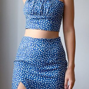 Summer Crop Top & Slit Skirt Sewing Pattern (PDF Download)