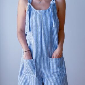 Short Overalls Sewing Pattern with Tie Straps – Vera