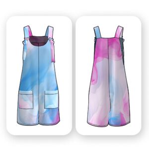 Short Overalls Sewing Pattern with Tie Straps – Vera