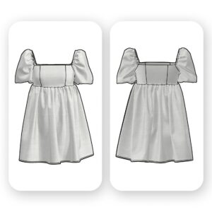Cottagecore Babydoll Dress Sewing Pattern – Tokio