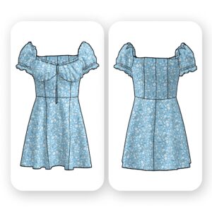 Milkmaid Mini Dress Sewing Pattern – Kira