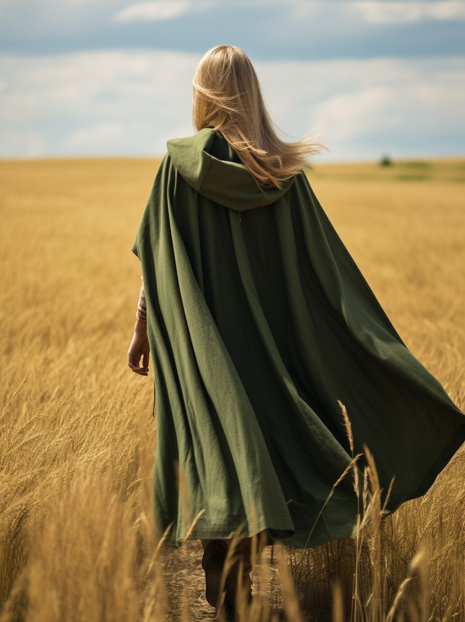 Medieval Hooded Cloak Sewing Pattern