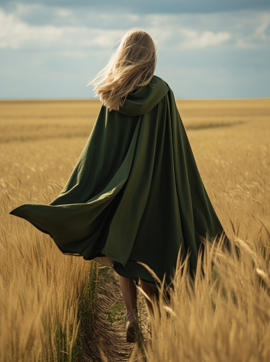 Medieval Hooded Cloak Sewing Pattern
