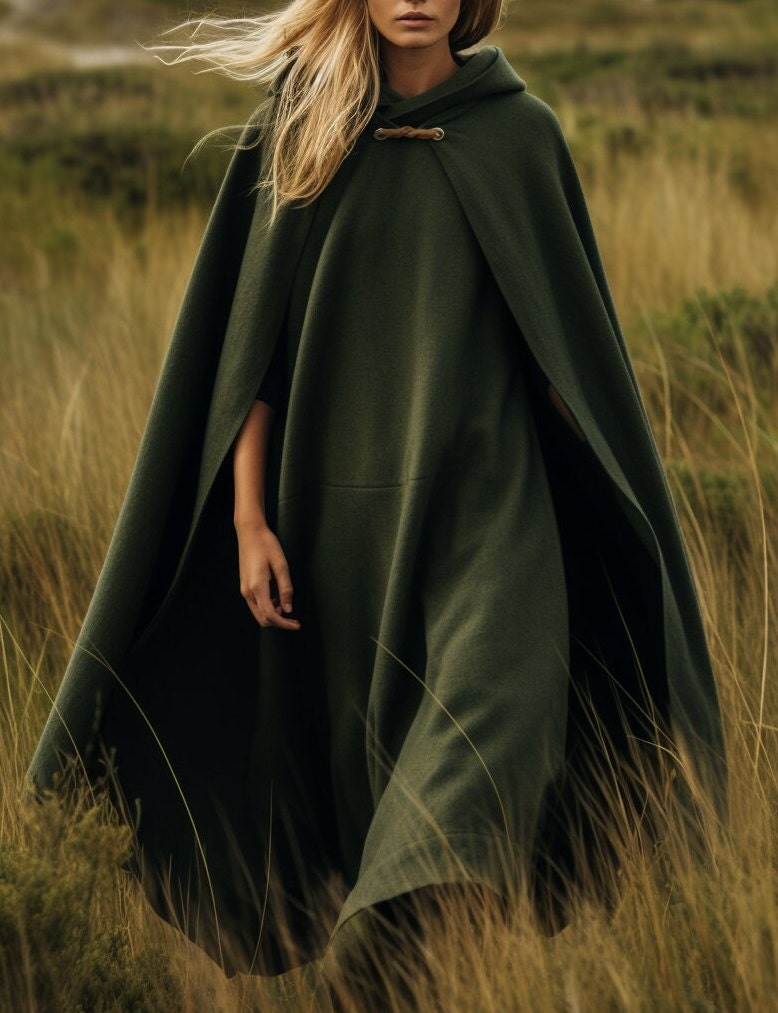 Medieval Hooded Cloak Sewing Pattern