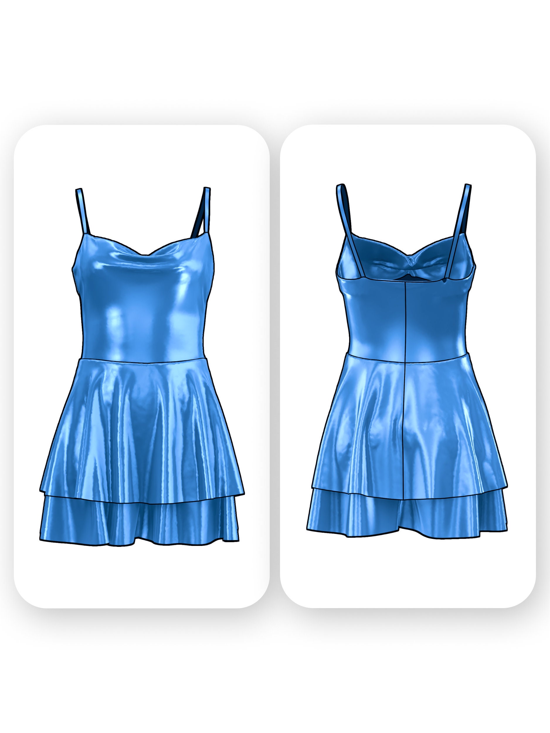 Cowl Neck Romper Sewing Pattern – Starla