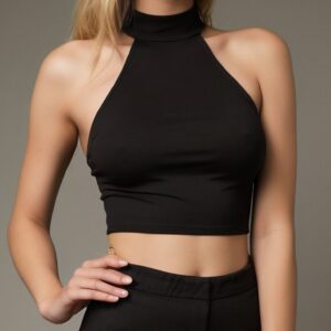 Halter Neck Crop Top Sewing Pattern – Leian
