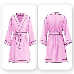 Bridesmaid Satin Robe Sewing Pattern – Grace