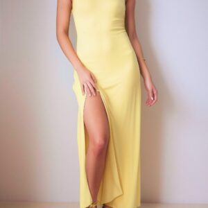 Maxi Slip Dress Sewing Pattern with Slit – Indi