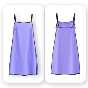 Basic Swing Mini Dress Sewing Pattern – Wylla