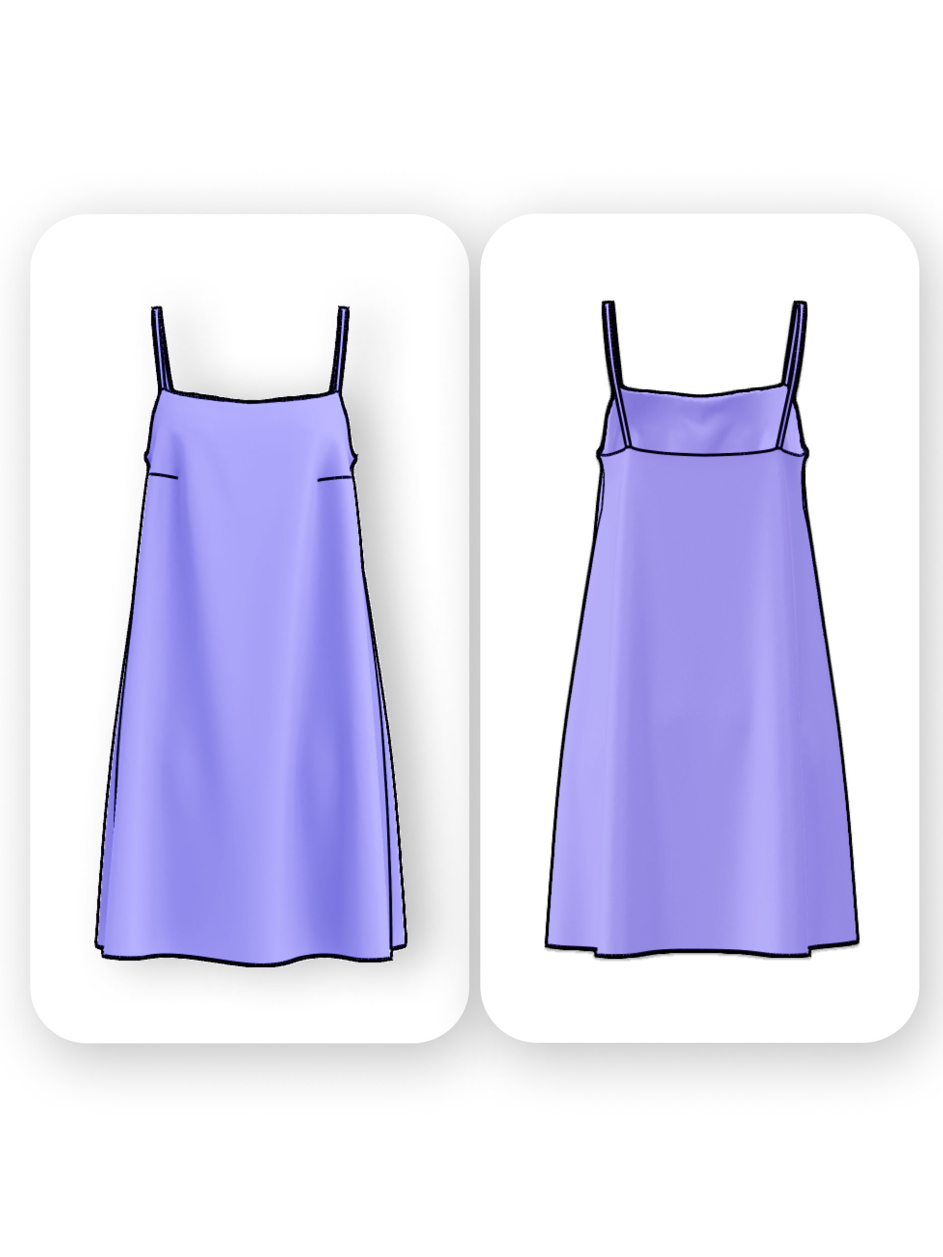 Basic Swing Mini Dress Sewing Pattern – Wylla