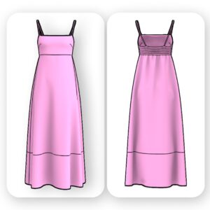 A-Line Maxi Dress Sewing Pattern – Nesta