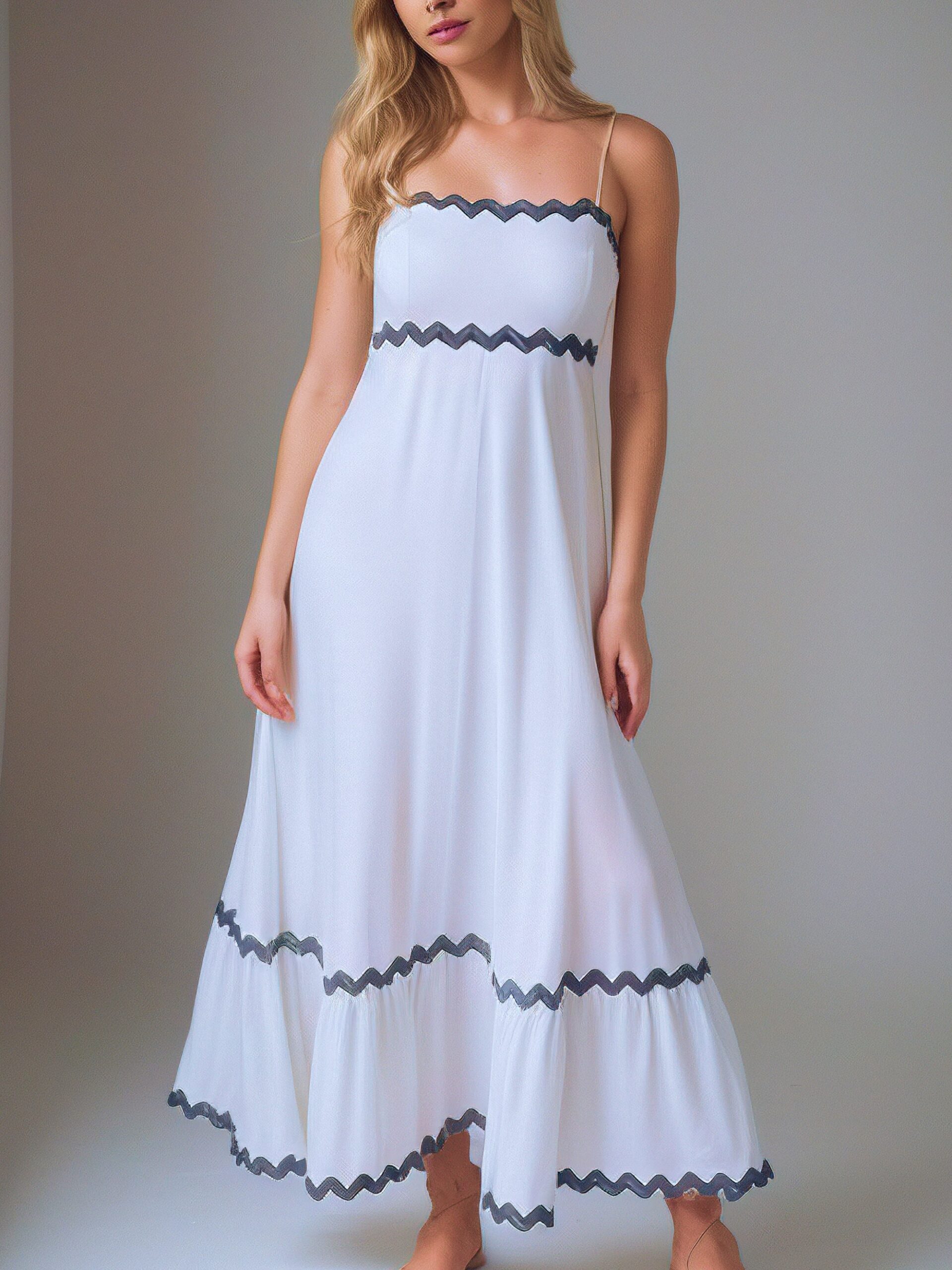 Spaghetti Strap Midi Dress Sewing Pattern – Dain