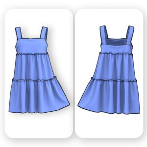 Tiered Mini Sundress Sewing Pattern – Mira
