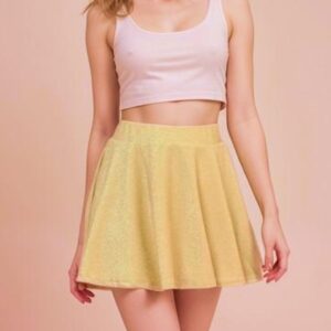 Elastic Waist Circle Mini Skirt Sewing Pattern