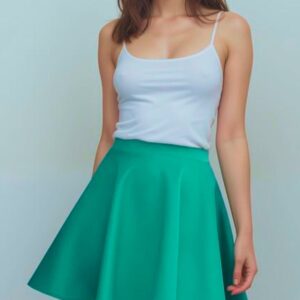 Elastic Waist Circle Mini Skirt Sewing Pattern