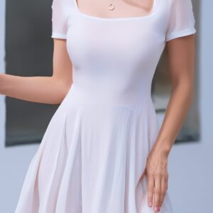 Square Neck Fit and Flare Dress Sewing Pattern – Hunt