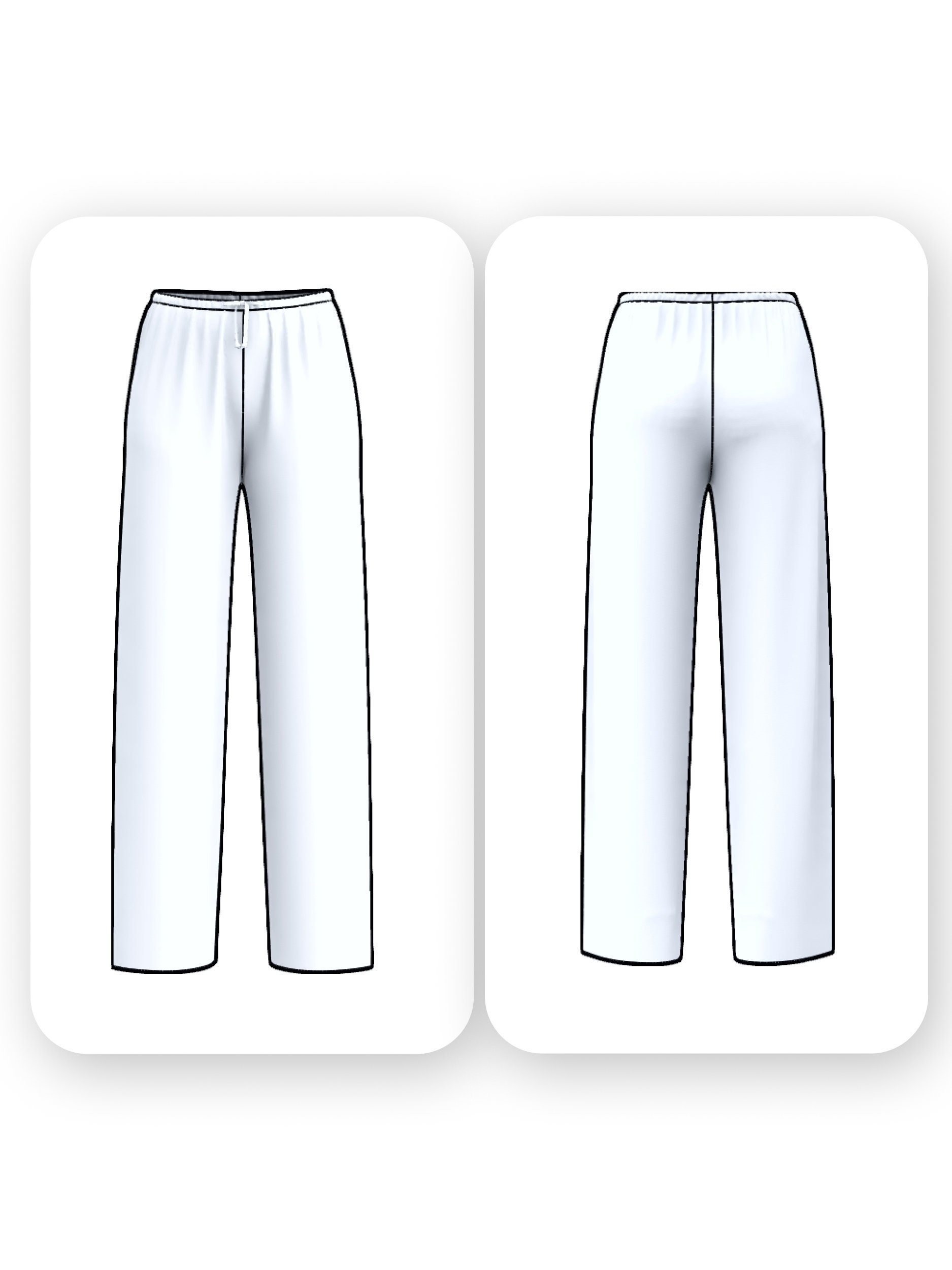 Linen Wide Leg Pants Sewing Pattern – Mica