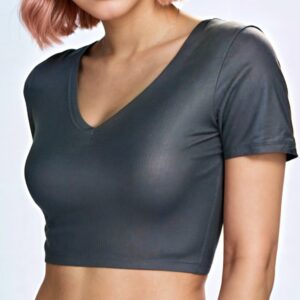 Fitted V Neck Crop Top Sewing Pattern – Sorrel