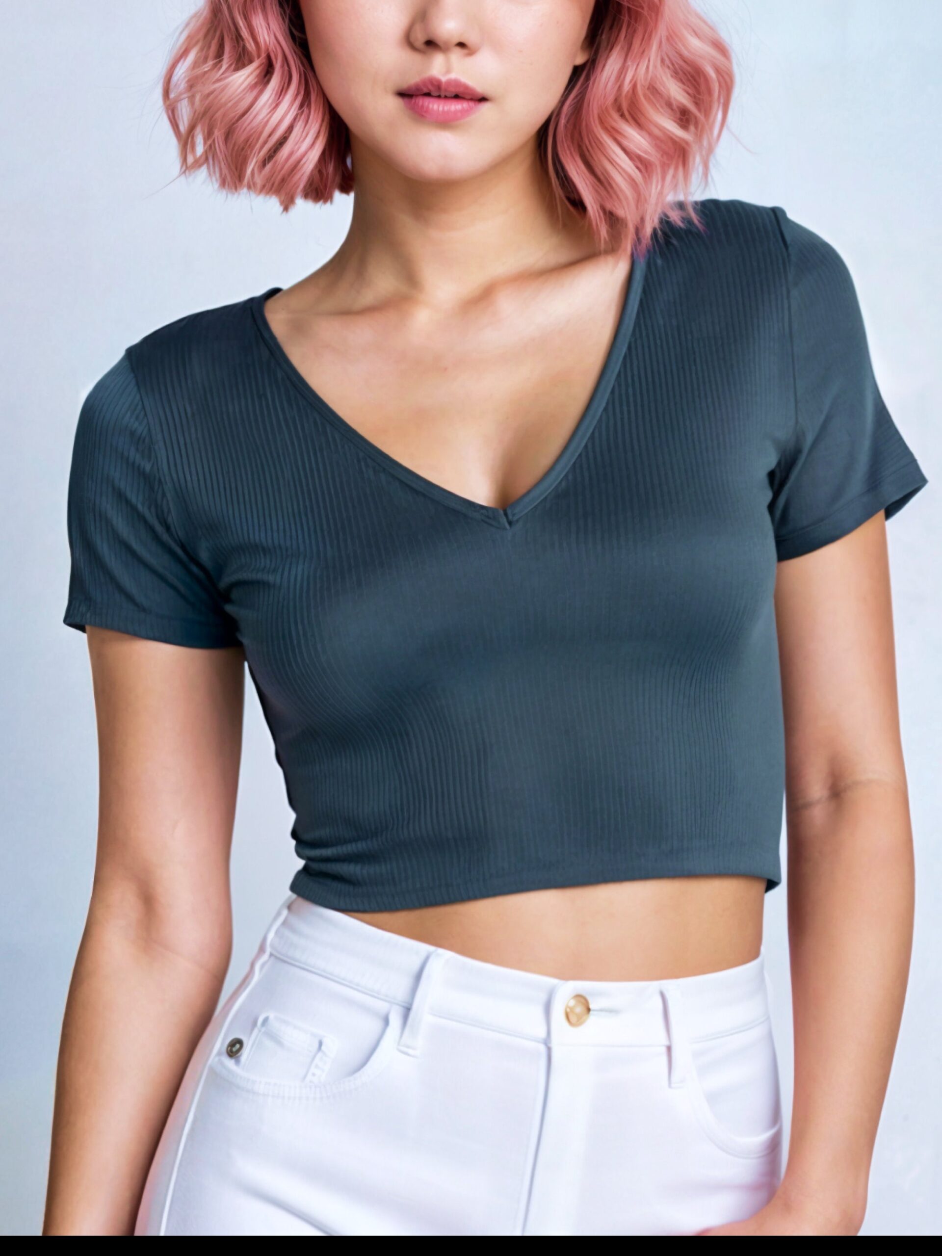 Fitted V Neck Crop Top Sewing Pattern – Sorrel