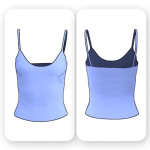 Simple Fitted Camisole Sewing Pattern – Bonnie