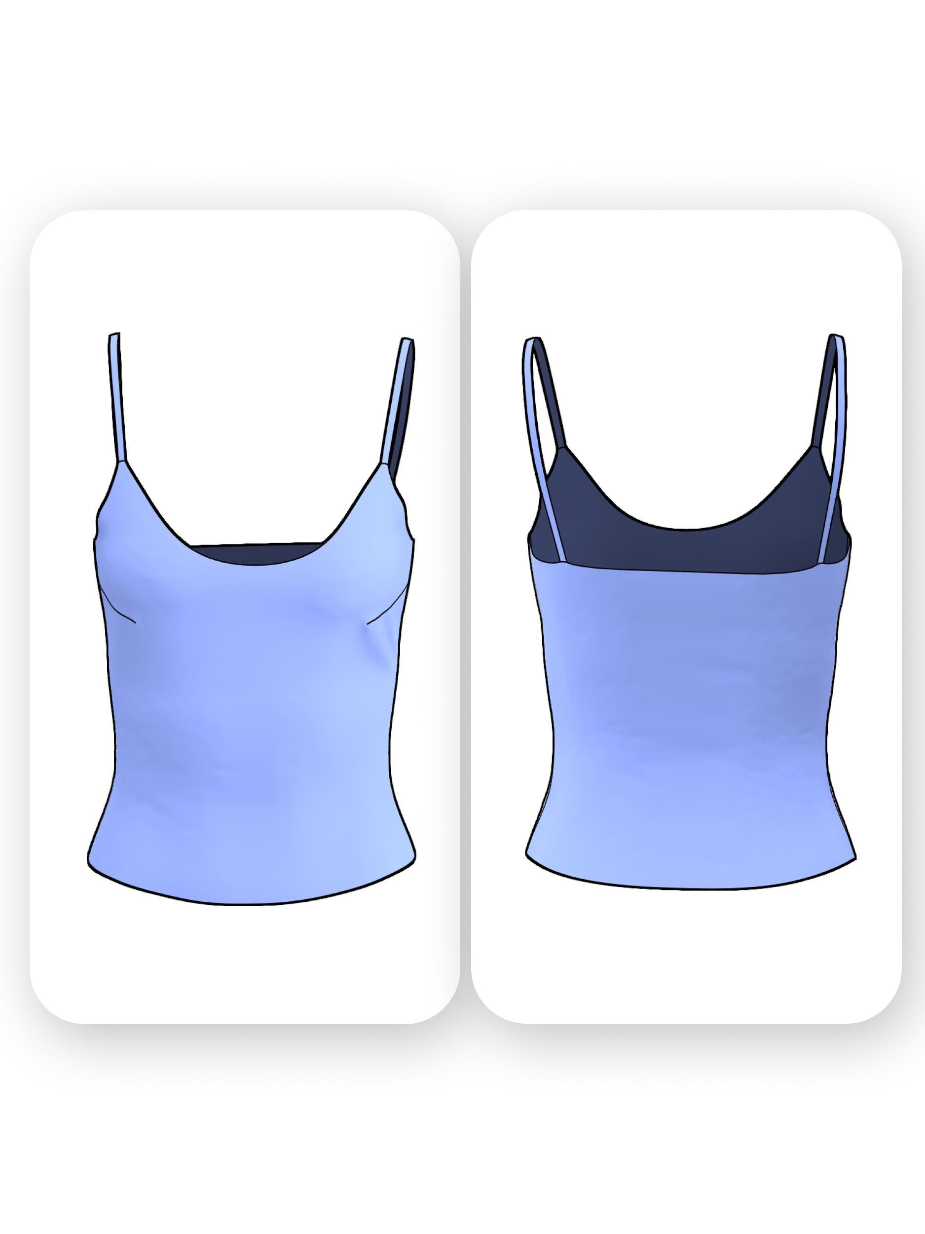 Simple Fitted Camisole Sewing Pattern – Bonnie