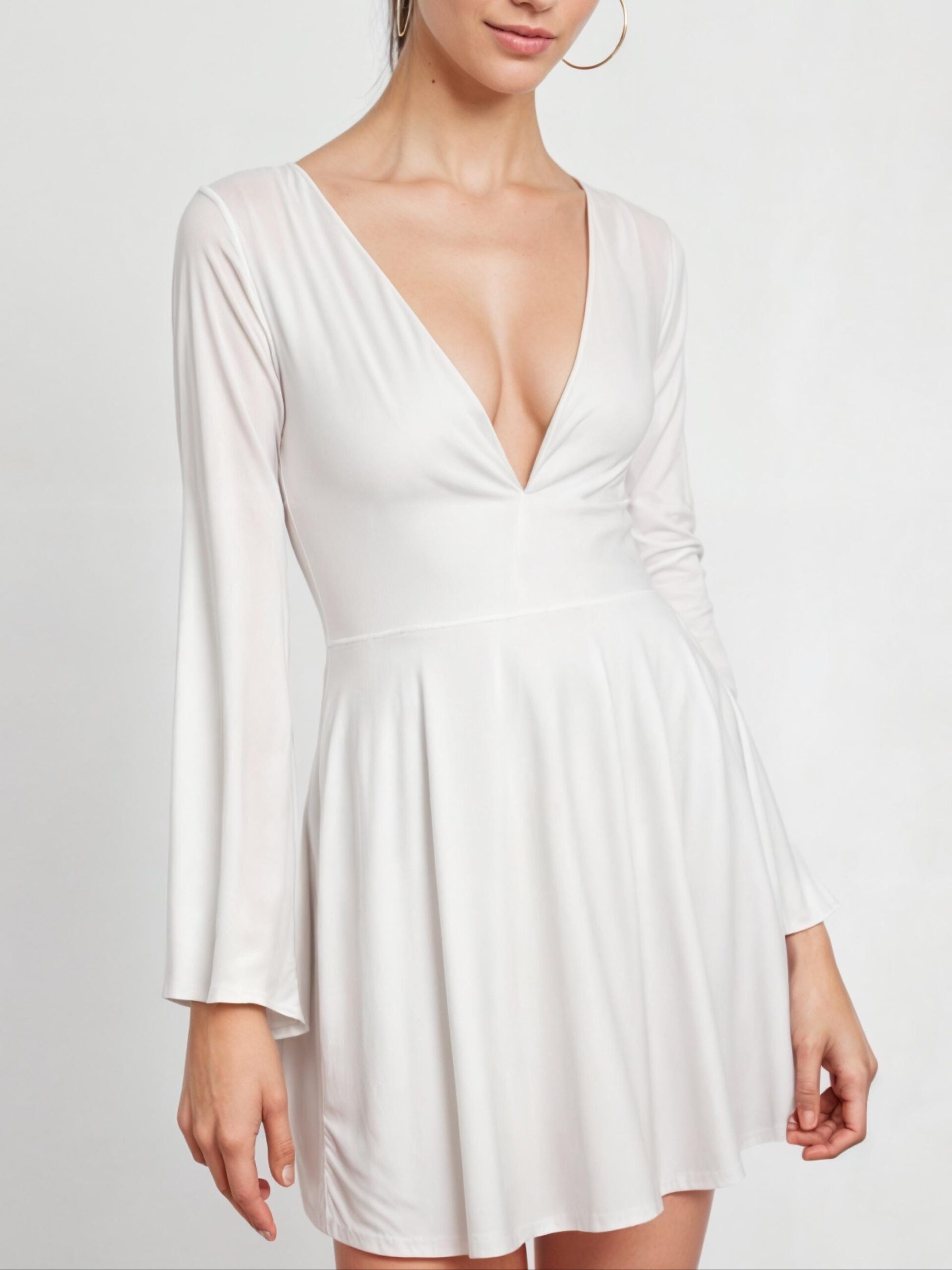 V Neck Fit and Flare Dress Sewing Pattern – Ross