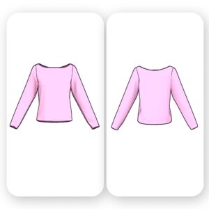 Boat Neck T Shirt Sewing Pattern – Jenna